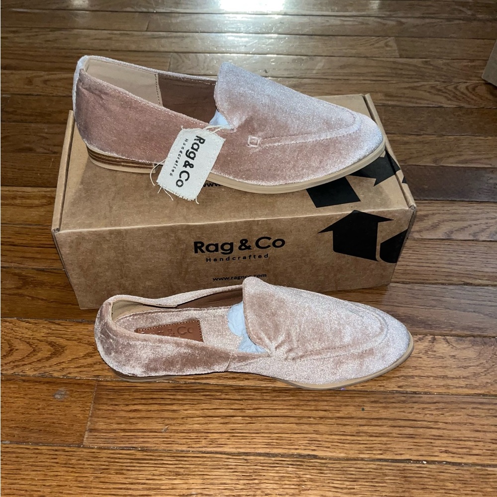 Rag & Co Taupe Luxe Lap Moc Toe Flat Women’s Size 10 Handcrafted - Picture 4 of 13